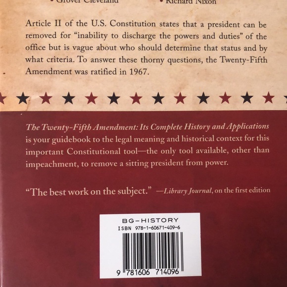 “The 25th Amendment” 3rd Edition by John D. Feerick - Picture 8 of 14